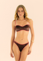 TOP NICOLE MARROM VELUDO