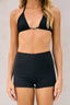 SHORT SASHA PRETO COM TEXTURA