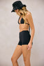 SHORT SASHA PRETO COM TEXTURA